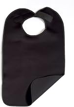 SP Ableware 746960000 Adult Clothing Protector, 18" Width and 33" Length, Black, Neoprene