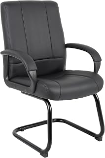 Boss Office Products Coressoft Mid Back Guest Chair in Black, 250 (B7909)