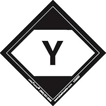 Labelmaster LQMMY Quantity Label, "Y", 50 mm x 50 mm, Paper, (Pack of 500)