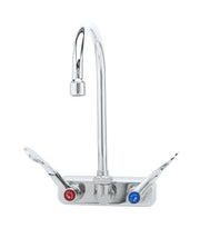 B-1146-04 Wall Mount Workboard Faucet with 4-Inch Centers by T&S Brass – Brass, Model B1146-04