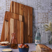 Trapeze Edge Grain Cutting/Serving Board | 19" x 12.5" x .55" by Teakhaus – 19"L x 12.5"W