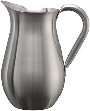 Service Ideas Bell Pitcher, 67.6oz, Stainless Steel | WPB2BSNG without Ice Guard, 2 Liter, Dishwasher Safe