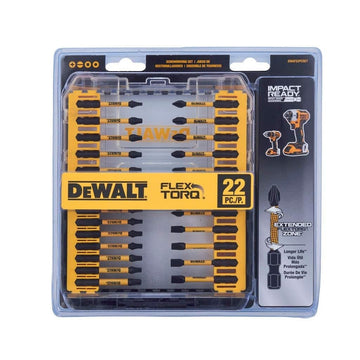 Flextorq Fixed Driver Bit Set (22 Pieces) by DEWALT – multicolor, Model DWAF22PCSET