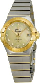 Omega Constellation Automatic Mother of Pearl Dial Stainless Steel 18kt Gold Ladies Watch 12320272057002