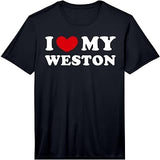 Mens I Love My Weston, I Heart My Weston Performance T-Shirt