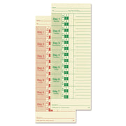 Weekly Time Cards for 2121 Time Clocks by Lathem – 2-Sided (Green/Red), Paper, Model M2-100