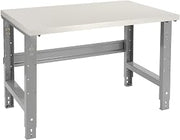 Global Industrial Adjustable Height Workbench C-Channel Leg, 48"W x 30"D