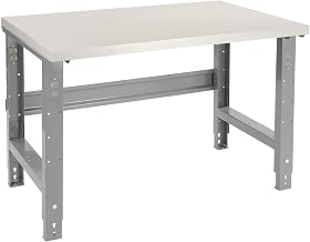 Global Industrial Adjustable Height Workbench C-Channel Leg, 48"W x 30"D