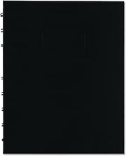 Blueline NotePro Quad Ruled Notebook, Black, 9.25 x 7.25 Inches, 192 Pages (A44C.81)