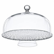 Bossa Nova Footed Cake Plate with Dome by Nachtmann – One Size, Crystal, Clear, Model 0099528-0