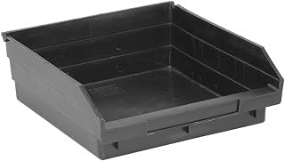 QUANTUM STORAGE SYSTEMS Shelf Bin, Black, 11-1/8"H x 4"L x 11-5/8"W, 1EA QSB109BR - 1 Each