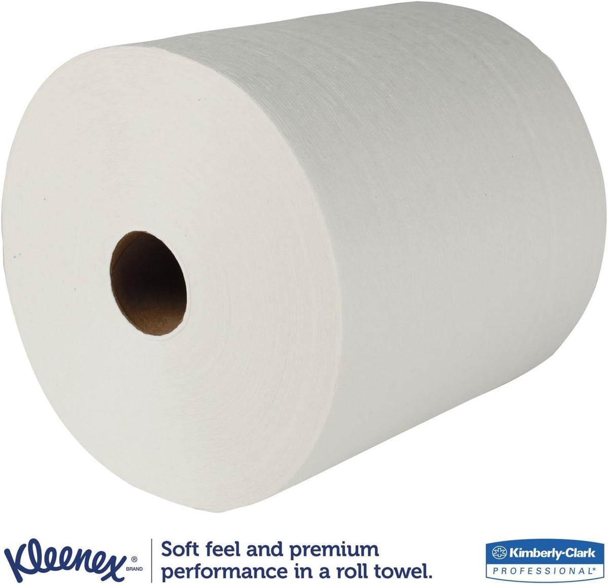 50606 Kleenex Hard Roll Paper Towels – 6 Rolls (600 Sheets each), Paper, White, Pack of 6, Model KCC50606