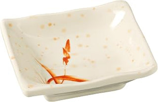 Yanco OR-2404 Orchis Square Sauce Dish