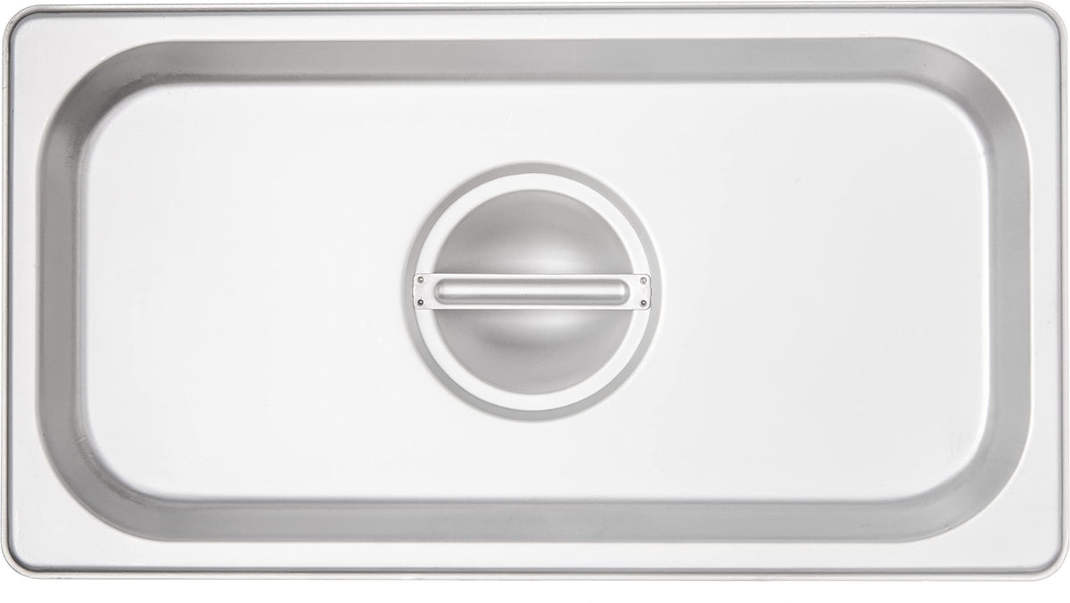 Carlisle FoodService Products Durapan 1/3 Size Stainless Steel Food Pan Lid Hotel Pan Lid with Concave Handle for Catering by Carlisle / CFS Brands – 1/3 Size, Model 607130C