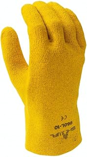 SHOWA 960 Fully Coated PVC General Purpose Work Glove with Cotton Liner, for Vending Machines Large (12 Pair)