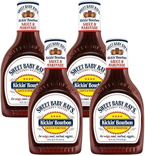 Sweet Baby Ray's Sauce and Marinade, Kickin' Bourbon 16 Fl Oz (Pack of 4)