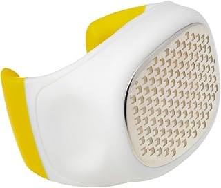 Chef'n Palm Zester/Citrus Zester Grater with Stainless Steel Blades, Yellow -