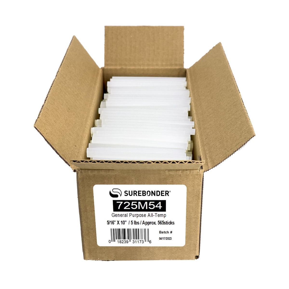 Mini Size Clear Dual Temp Hot Glue Sticks by Surebonder – 4" x 0.27", EVA Resin, Clear, Model FPR725M54