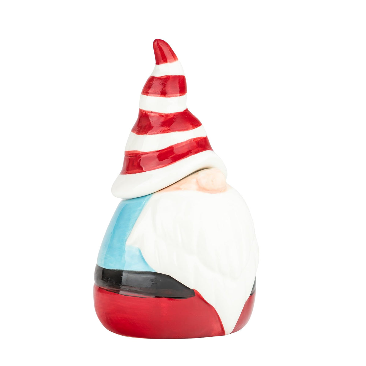 Nordic Gnome Sugar Pot (Red Stripe) by 10 Strawberry Street – Small, 8.0 fluid_ounces, Dolomite, Red Stripes, Model GNOME-SB