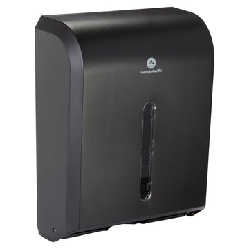 Combi-Fold Paper Towel Dispenser by Georgia-Pacific – 37.3 X 47.8 X 100 Inch, Plastic, Black, Model 56650A