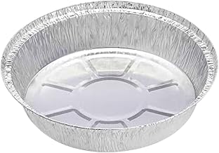 D&W Fine Pack PerformancePak Hemmed Edge Aluminum Pan Silver, 46.2 oz., 8.94" Diameter x 1.66" Depth | 500/Case