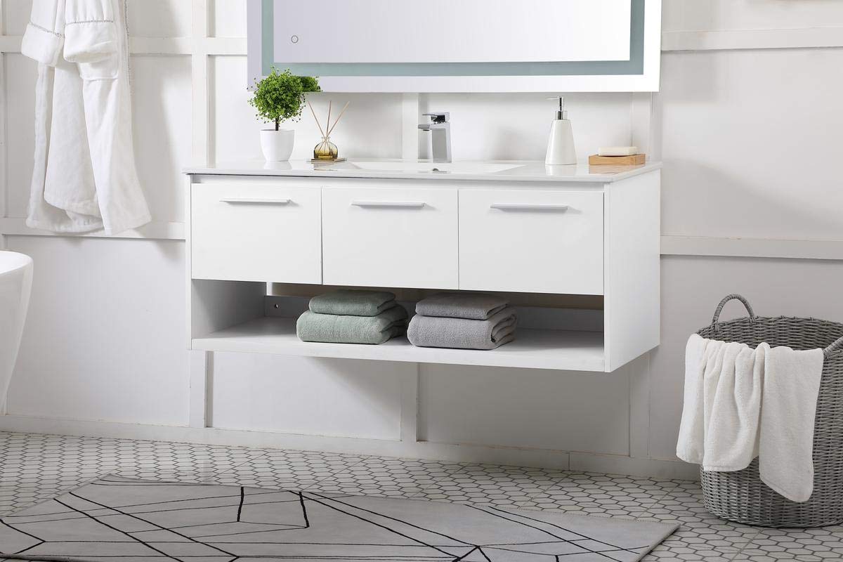 Elegant Decor 48" - Single / White / Modern Bathroom Vanities