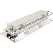 SunStar Natural Gas Heater Infrared Ceramic by GUM – 16.75"L x 52"W x 9.75"H, Aluminized Steel / Aluminum Reflectors, Silver, Model SGM10-N1B