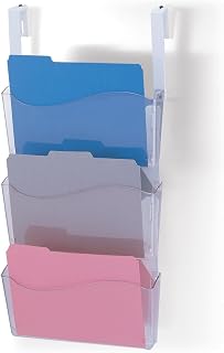 Officemate Unbreakable Wall Files, Letter Size, Clear (21614), 3 Count (Pack of 6)