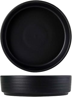 Tuxton Zion Matte Black Solid Color 21-Ounce Tortilla Holder/Bowl, Case of 12, Black; Scratch Resistant; Chip Resistant; Lead & Cadmium Free; Dishwasher, Microwave, Oven Safe