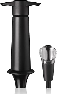 Vacu Vin Wine Saver, standard, Black with server