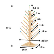 Puppet Tree for 33 Puppets by Jonti-Craft – 33 inches, Wood, Model 0488JC