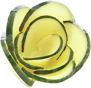Replica Cucumber Rose Green Plastic - 3 1/2"Dia x 2 1/2"H