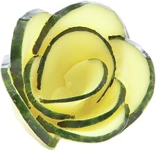 Replica Cucumber Rose Green Plastic - 3 1/2"Dia x 2 1/2"H