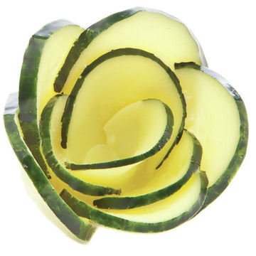 Replica Cucumber Rose Green Plastic - 3 1/2"Dia x 2 1/2"H by Incredible Inedibles – Plastic, Model V628-02