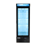 25" One Section Display Freezer w/Swing Doors - Bottom Mount Compressor by MOTAK – 26.60x28.90x81.70, In Description, Check Images, Model MGD-1DF-16-HC