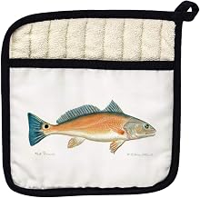 Betsy Drake PT012R Red Drum Right Pot Holder