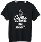 Coffee Makes Kai Happy Funny Kai Name Saying Adult & Youth Soccer Jersey