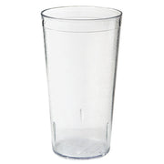 G.E.T. Stackable Textured Clear 24 Oz Tumbler by Get – 24 Ounces, Plastic, Clear, Pack of 72, Model 6624-1-6-CL