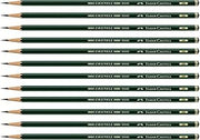 Faber-Castell Pencils, Castell 9000 Graphite art 2B pencils for drawing, sketching - 12 Artist pencils