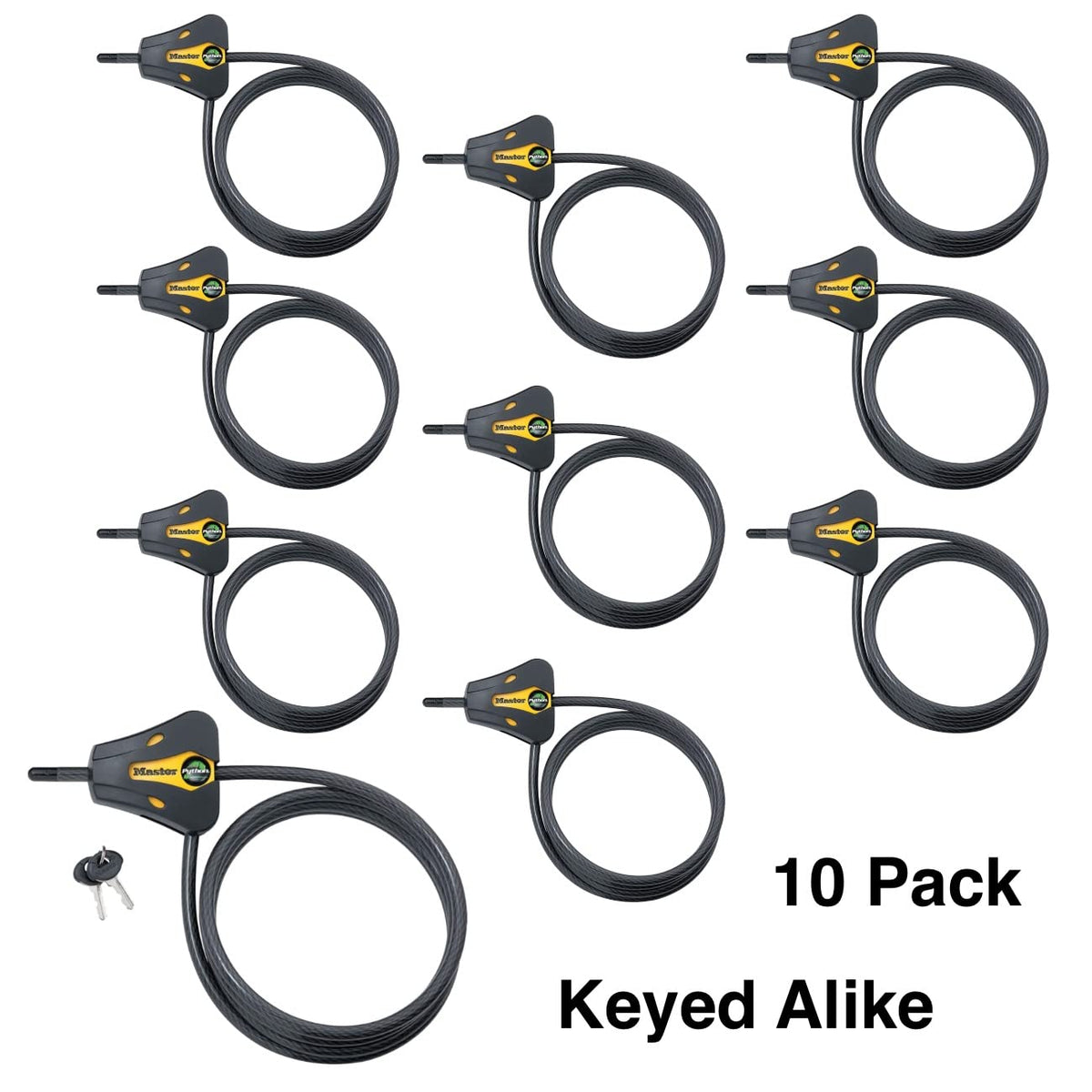 Master Lock 10 Pack / Contemporary / 1 Cables & Chains