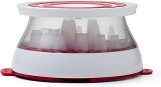 Chef'n Turntable Rotating Cake Stand Decorating Kit With 16 Decorating Tips, Coupler and Flower Nail