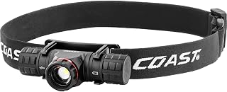 Coast XPH25R 410 Lumen USB Rechargeable-Dual Power LED Headlamp with Pure Beam Twist Focus and Magnetic Base