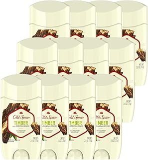 Old Spice Antiperspirant Deodorant for Men, Timber With Sandalwood, Inspired by Natural Elements, Invisible Solid, 2.6 Oz, Pack of 12