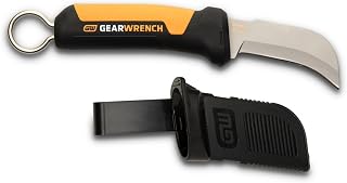 GEARWRENCH Lineman Fixed Blade Hawkbill Knife with Sharp Tip | GWKHBFXS