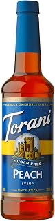 Torani Sugar Free Syrup, Peach, 25.4 Ounce