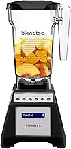 Blendtec Total Blender Classic (Black) & 75oz* FourSide Jar | Powerful and Reliable Kitchen Blender; 10 Speeds with Pulse; Six Preprogrammed Cycles for One Touch Consistent Blends