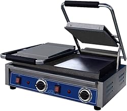 Globe GSGDUE10 Bistro Electric Countertop Smooth Panini Double Grill, NSF