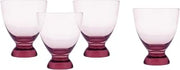 Fortessa Gala Glass, 11 Oz. Lowball Cocktail (Set of 4), Pink