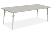 Berries Rectangle Activity Table - 30" X 72" by Jonti-Craft – 30" x 72", Wood, Freckled Gray/Gray/Gray, Model 6413JCA000
