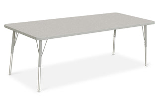 Berries Rectangle Activity Table - 30" X 72" by Jonti-Craft – 30" x 72", Wood, Freckled Gray/Gray/Gray, Model 6413JCA000